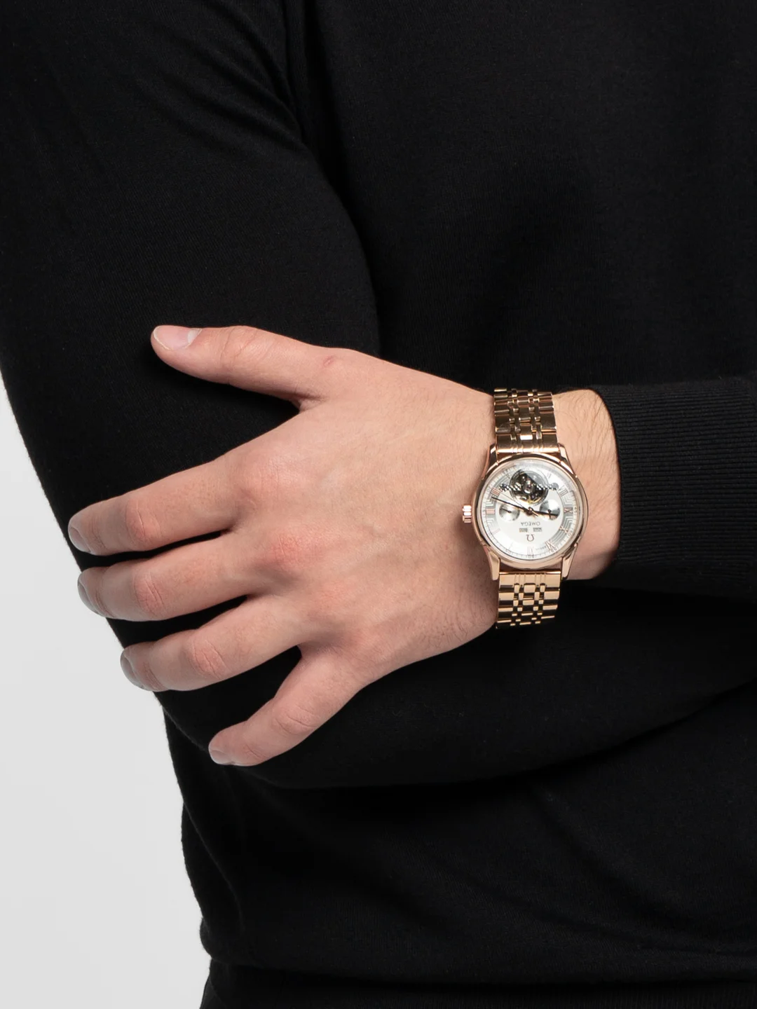Золотой часы механические Omega