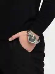 Серебряный часы механические