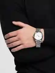 Серебряный часы механические
