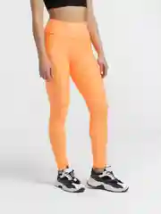 Оранжевый легинсы женские спортивные Active, лосины черные, домашние