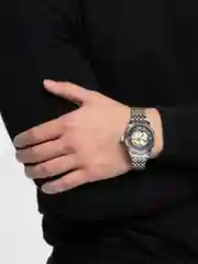 Серебряный часы механические, мужские