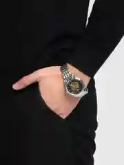 Серебряный часы механические, мужские