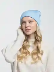 Голубой шапка женская