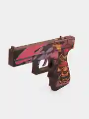 Багровый деревянный пистолет Headshot Хэдшот, резинкострел