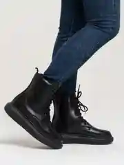 Ботинки женские, черные, зимние утепленные черные