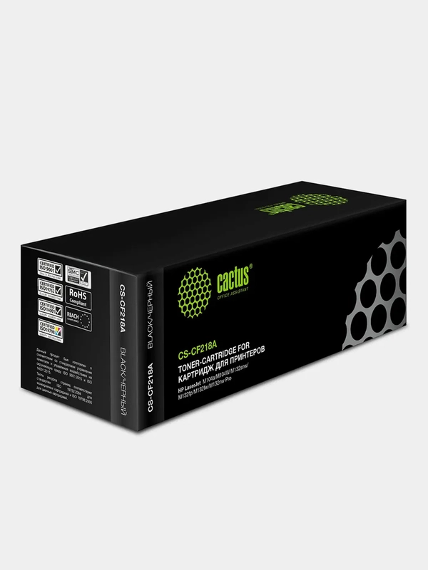 Картридж лазерный Cactus CS-CF218A черный, 1400 страниц, для HP LJ M104 / M132