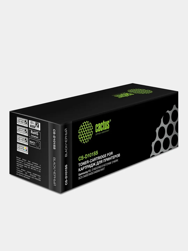 Картридж лазерный Cactus CS-D101SS, 1500стр. для Samsung ML2160-2167/2168/SCX3400/3405
