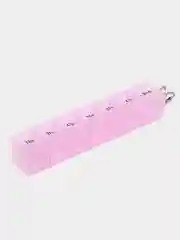 Розовый таблетница на 7 отделений