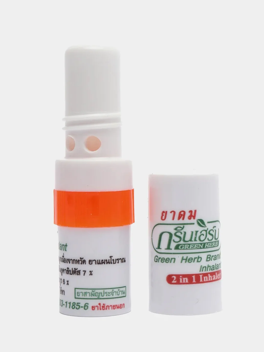 Карандаш-ингалятор при простудах и головной боли для носа Green Herb Brand.