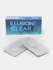 Прозрачные контактные линзы для коррекции зрения ILLUSION colors clear, 2 штук, 3 месяца