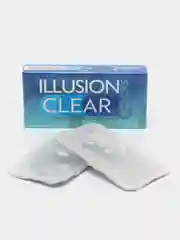 Прозрачные контактные линзы для коррекции зрения ILLUSION colors clear, 2 штук, 3 месяца