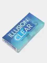 Прозрачные контактные линзы для коррекции зрения ILLUSION colors clear, 2 штук, 3 месяца