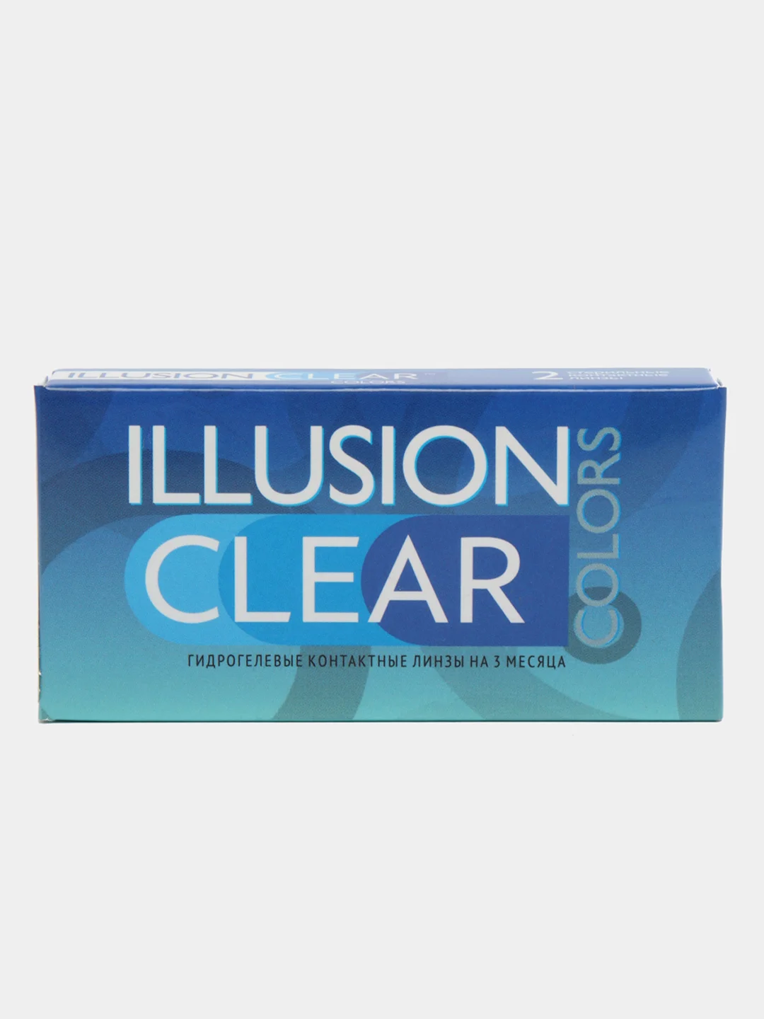 Прозрачные контактные линзы для коррекции зрения ILLUSION colors clear, 2 штук, 3 месяца
