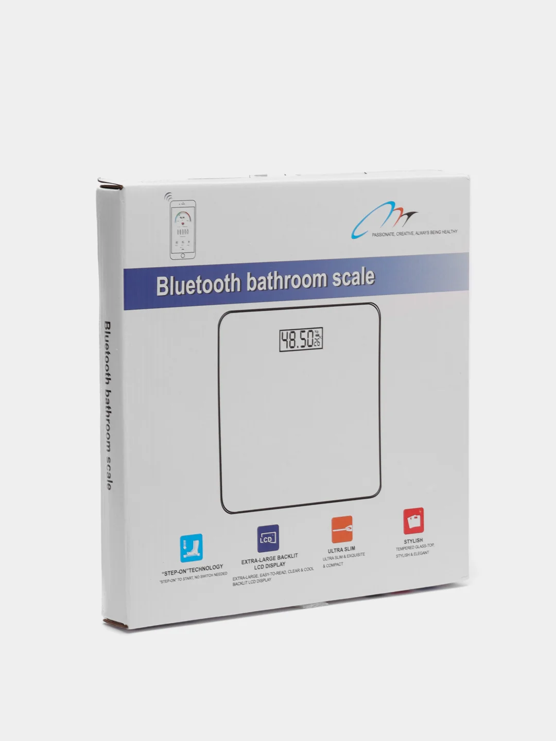 Черный напольные весы Bluetooth Bathroom scale
