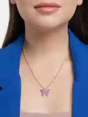 Фиолетовый цепочка с подвеской "Бабочка"
