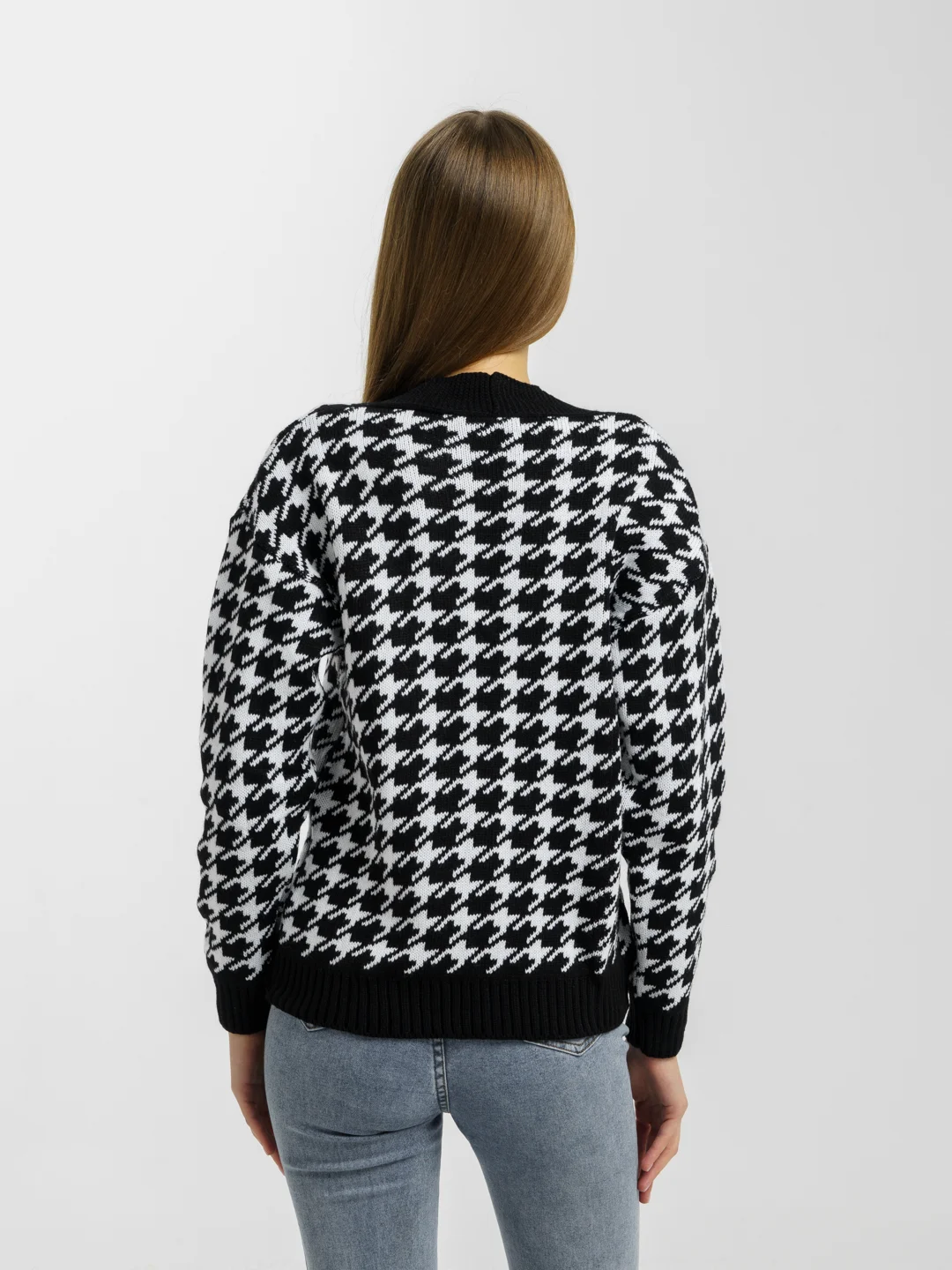 Угольный кардиган женский oversize