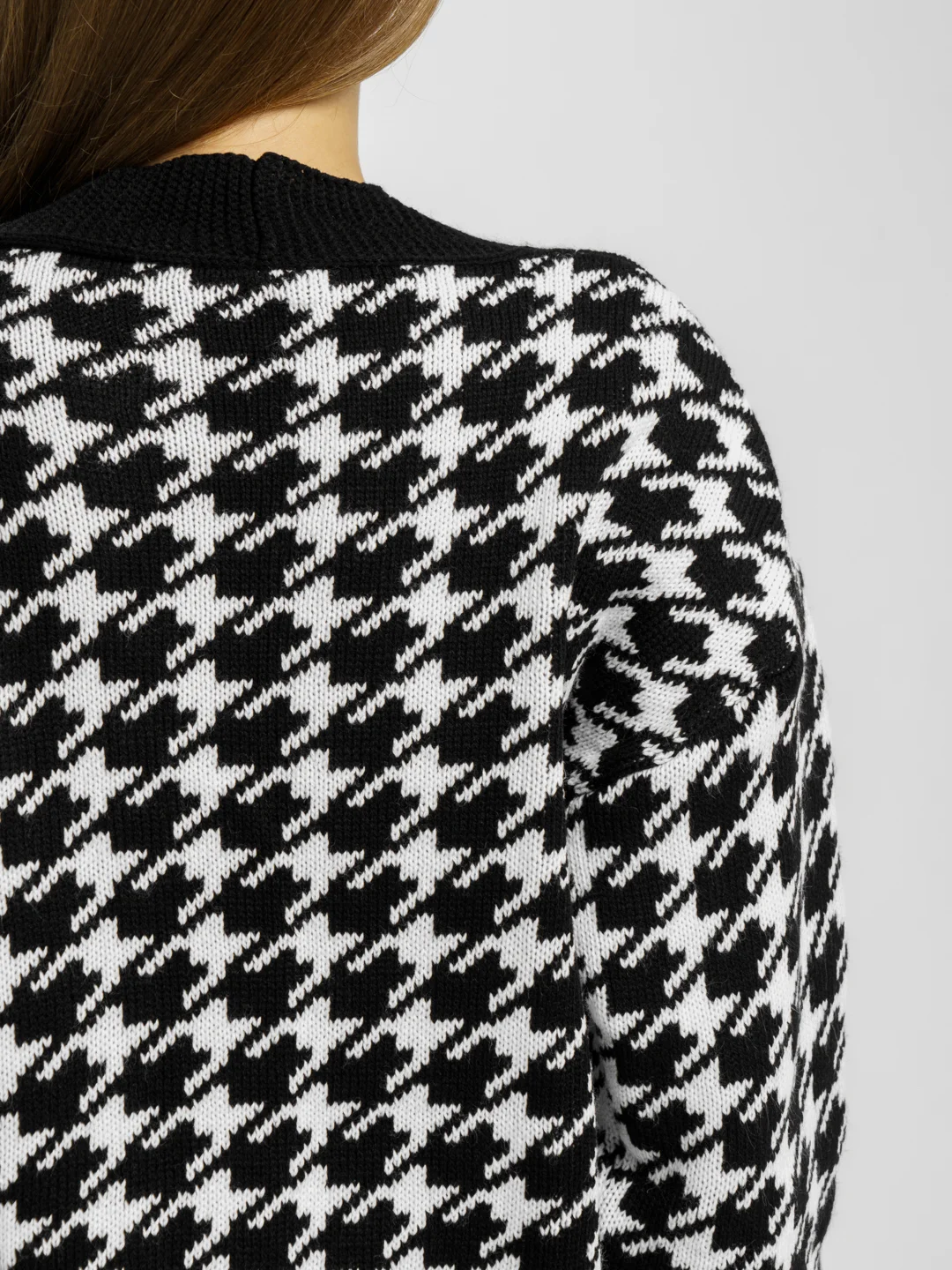 Угольный кардиган женский oversize