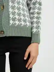Зеленый кардиган женский oversize