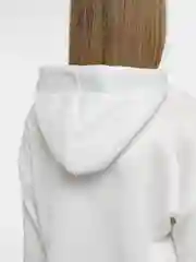 Белый худи женское оверсайз
