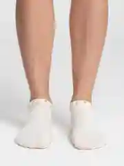 Молочный носки женские с бусинами, укороченные