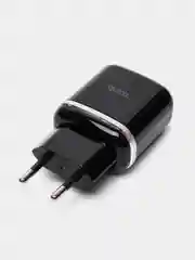 Черный сетевое зарядное устройство Hoco N3, c кабелем Type-C - USB, 18 W