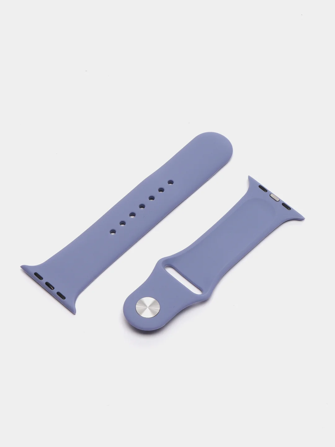 Лавандовый силиконовый ремешок для Apple Watch 3, 4, 5, 6, SE , 7, на 42/44 мм