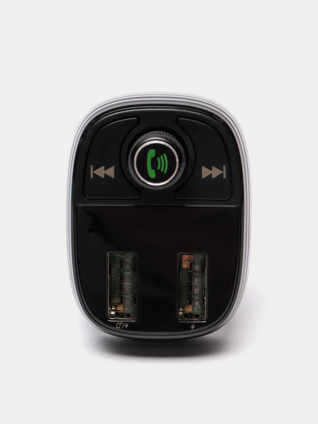 Черный автомобильный Bluetooth FM-модулятор Borofone BC16, трансмиттер с АЗУ для автомобиля