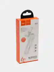 Белый bluetooth-гарнитура Hoco E63, с шумоподавлением