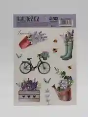 Серебряный наклейки новогодние для ежедневника, цветов и подарков на Новый год