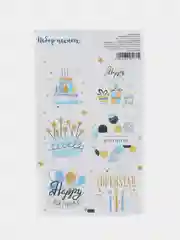 Ледяной наклейки новогодние для ежедневника, цветов и подарков на Новый год