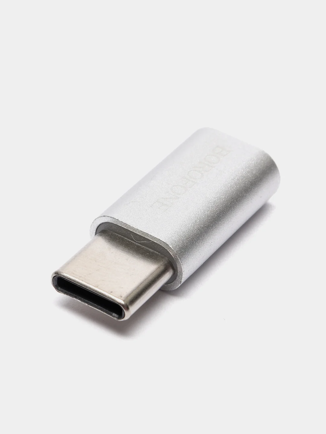 Серый металлик переходник для Type-C / Micro-USB 2