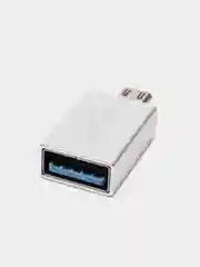 Серый металлик адаптер для Micro-USB OTG Borofone BV2