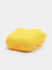Желтый силиконовый чехол для Airpods 1/2, с карабином