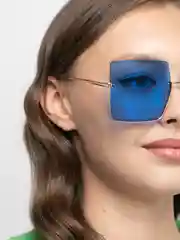 Голубой солнцезащитные очки Quad