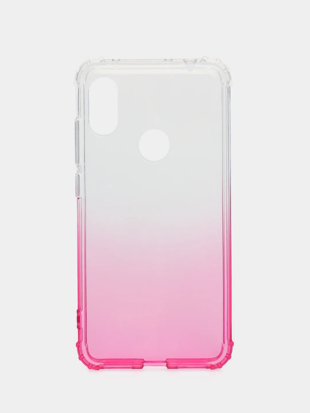 Розовый чехол-накладка на Xiaomi Redmi Note 6 Gradient, силиконовый, с усиленной защитой