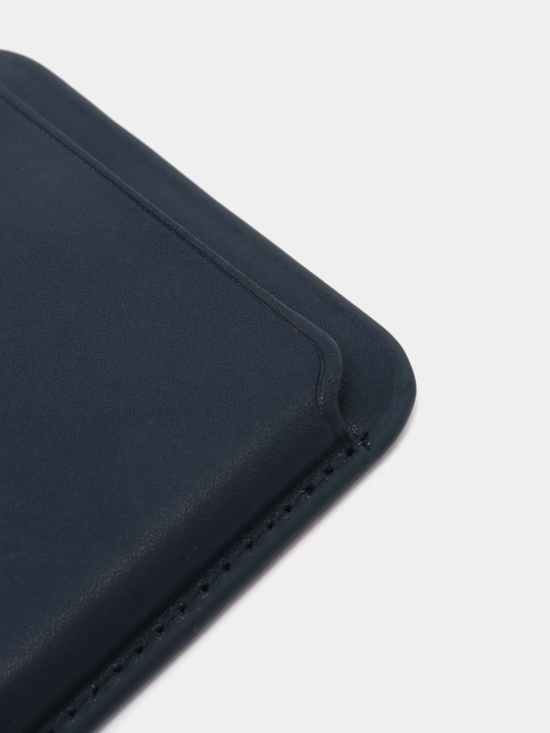 Темно-синий магнитный кошелек для карт MagSafe Leather Wallet iPhone, картхолдер