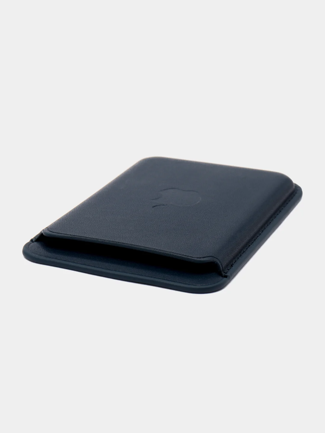 Темно-синий магнитный кошелек для карт MagSafe Leather Wallet iPhone, картхолдер