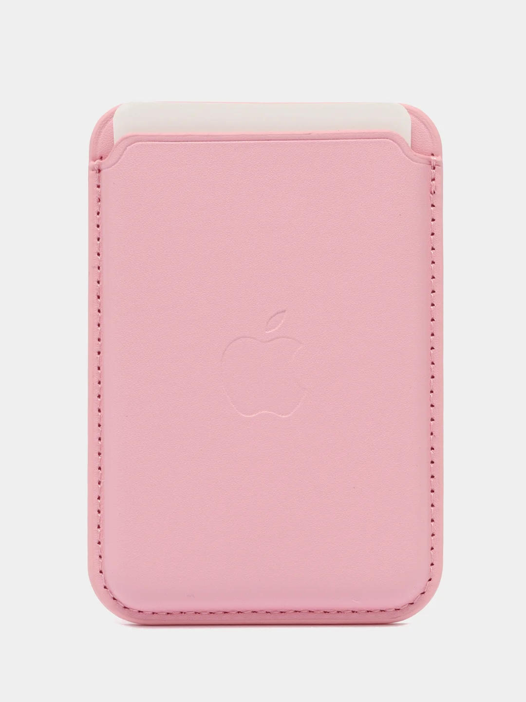 Розовый магнитный кошелек для карт MagSafe Leather Wallet iPhone, картхолдер