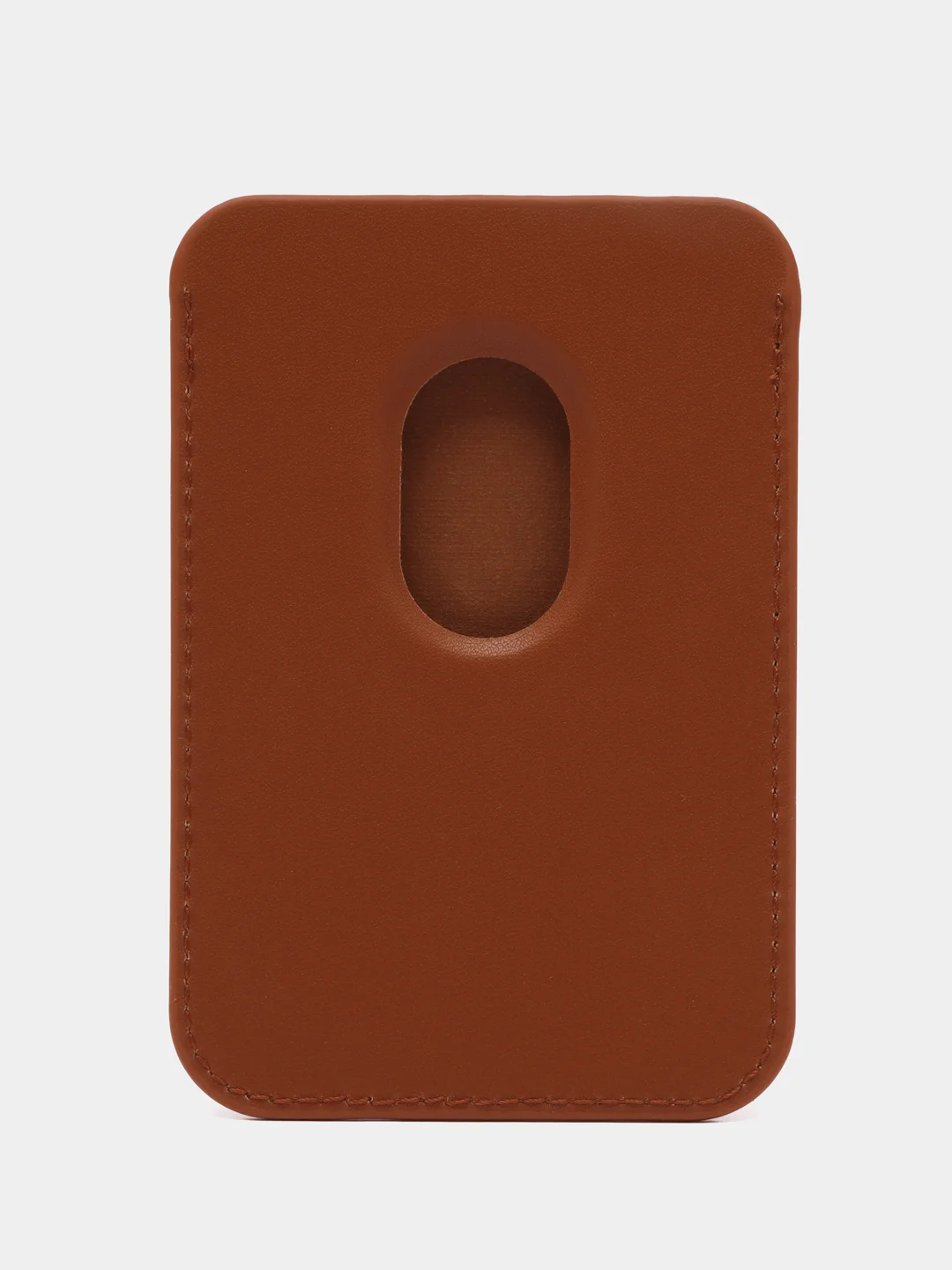 Коричневый магнитный кошелек для карт MagSafe Leather Wallet iPhone, картхолдер