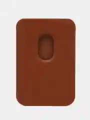 Коричневый магнитный кошелек для карт MagSafe Leather Wallet iPhone, картхолдер