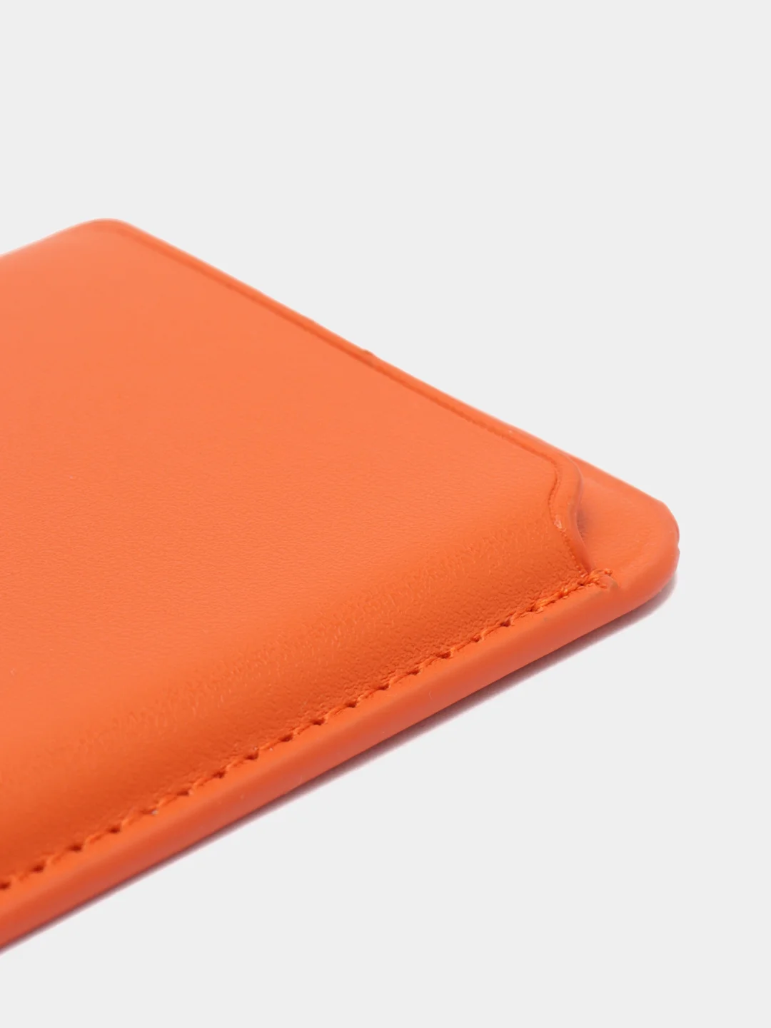 Оранжевый магнитный кошелек для карт MagSafe Leather Wallet iPhone, картхолдер