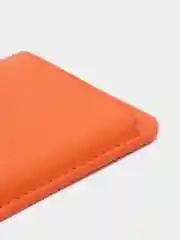 Оранжевый магнитный кошелек для карт MagSafe Leather Wallet iPhone, картхолдер
