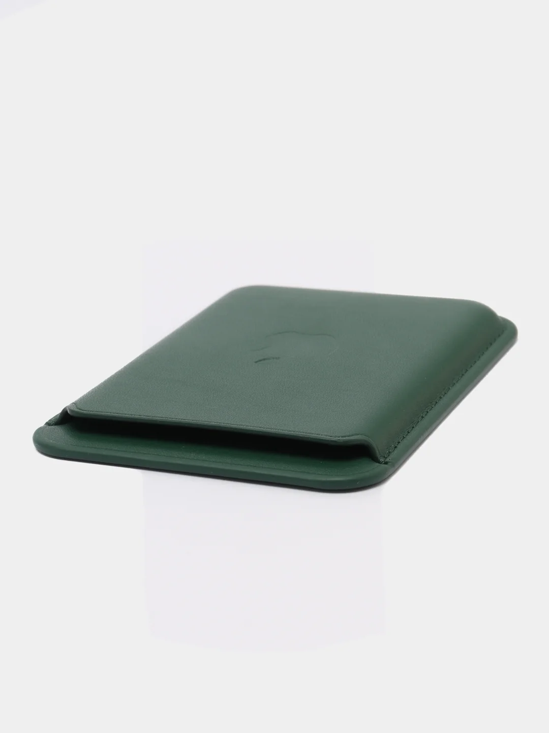 Тёмно-зелёный магнитный кошелек для карт MagSafe Leather Wallet iPhone, картхолдер