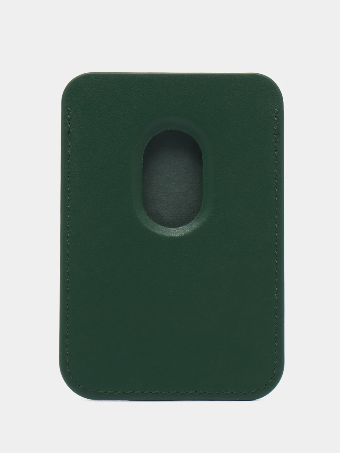 Тёмно-зелёный магнитный кошелек для карт MagSafe Leather Wallet iPhone, картхолдер