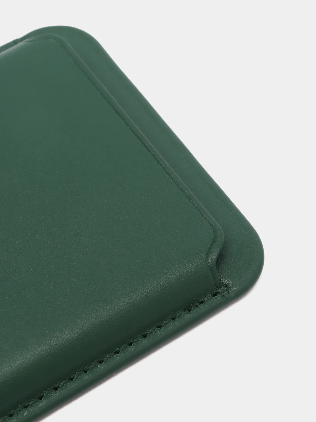 Тёмно-зелёный магнитный кошелек для карт MagSafe Leather Wallet iPhone, картхолдер