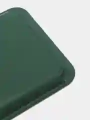 Тёмно-зелёный магнитный кошелек для карт MagSafe Leather Wallet iPhone, картхолдер