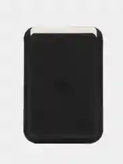 Черный магнитный кошелек для карт MagSafe Leather Wallet iPhone, картхолдер