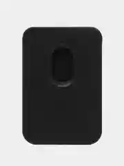 Черный магнитный кошелек для карт MagSafe Leather Wallet iPhone, картхолдер