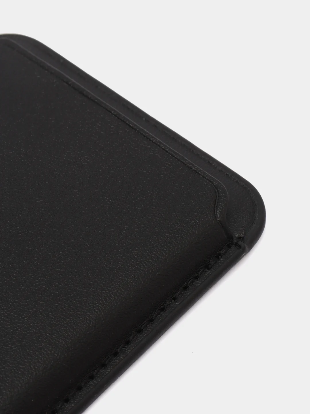 Черный магнитный кошелек для карт MagSafe Leather Wallet iPhone, картхолдер