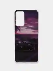 Пурпурный силиконовый чехол Xiaomi Redmi 9 / 9A / 12 / 12X / 9T / 9C / 9A / 10 / Poco M3, с рисунком